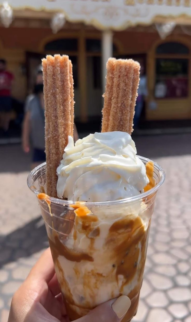 churros / crème glacé